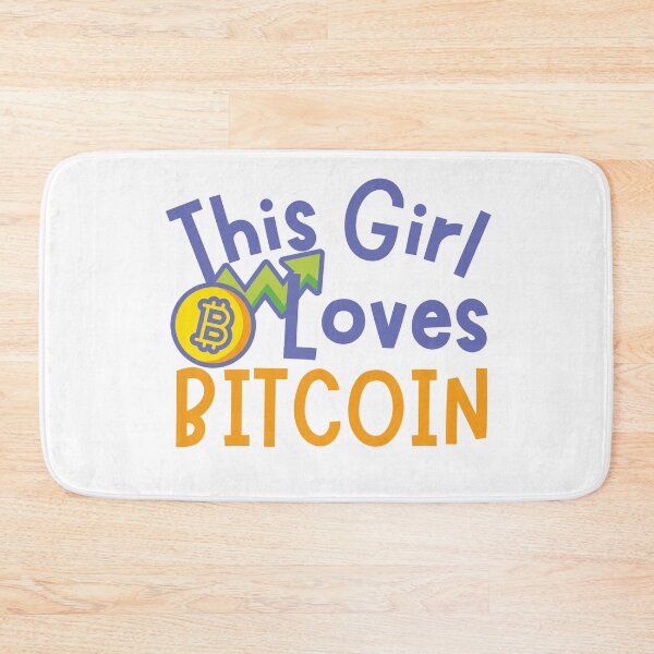 Item preview, This Girl Loves Bitcoin Coin Design designed and sold by SweetAndSpice.