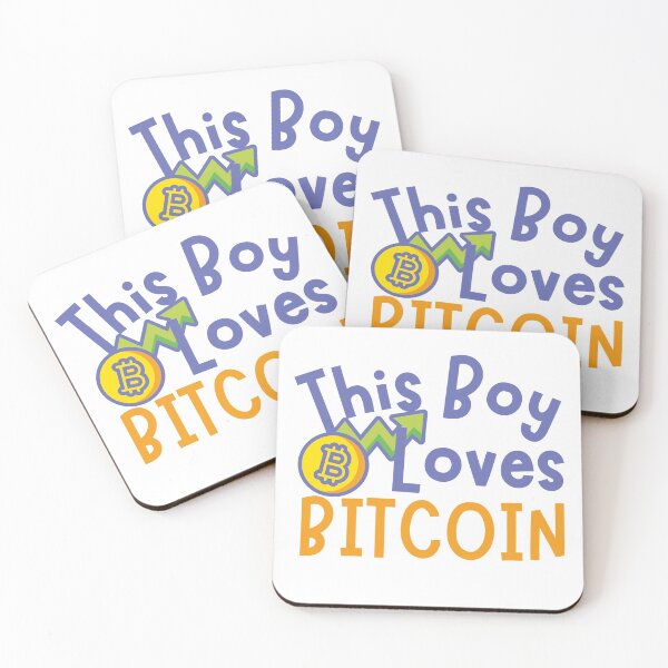 Item preview, This Boy Loves Bitcoin Coin Design designed and sold by SweetAndSpice.