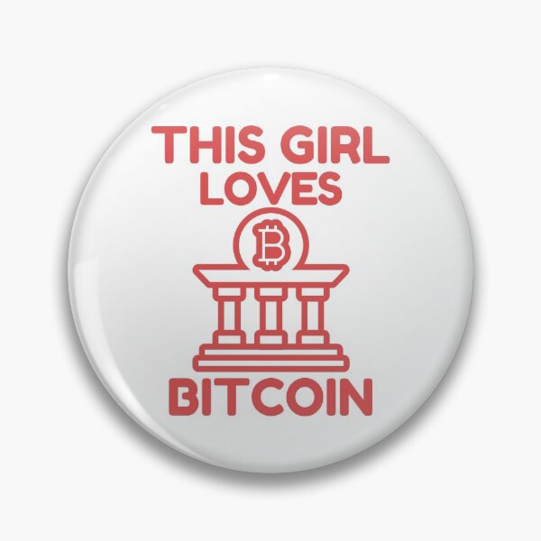 Item preview, This Girl Loves Bitcoin Red Design designed and sold by SweetAndSpice.