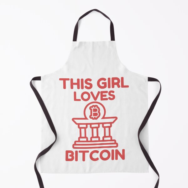 Item preview, This Girl Loves Bitcoin Red Design designed and sold by SweetAndSpice.