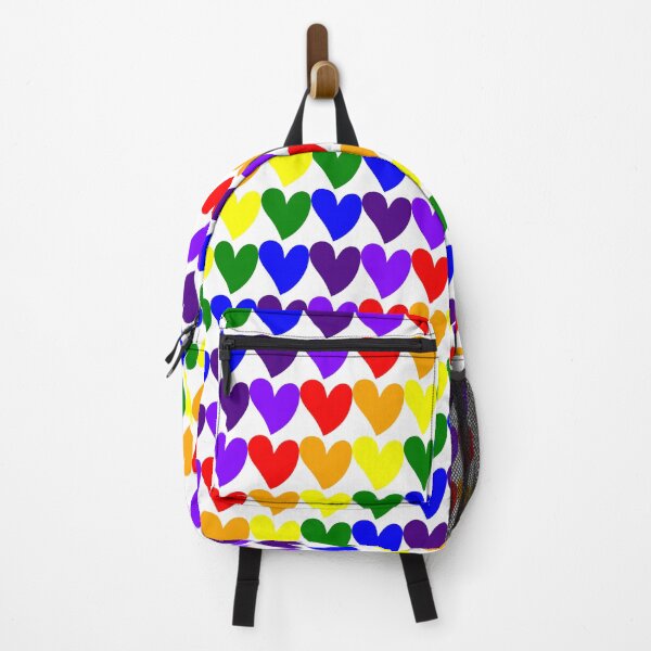 Item preview, Small Rainbow Filled Heart Pattern designed and sold by santafespud.