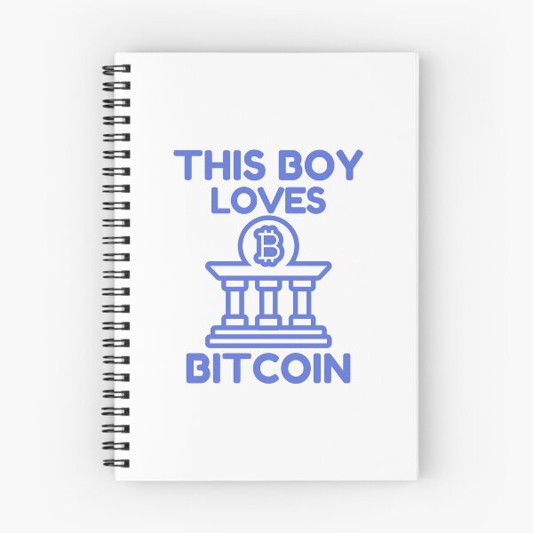 Item preview, This Boy Loves Bitcoin Blue Design designed and sold by SweetAndSpice.