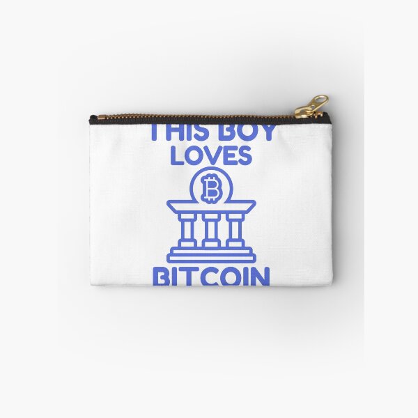 Item preview, This Boy Loves Bitcoin Blue Design designed and sold by SweetAndSpice.