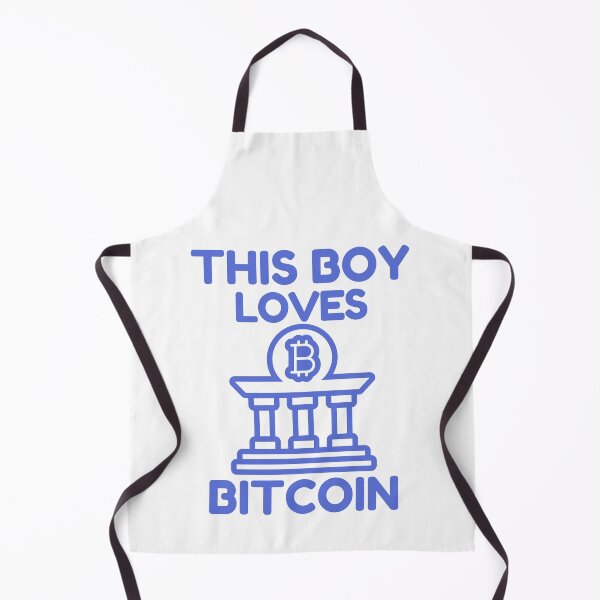 Item preview, This Boy Loves Bitcoin Blue Design designed and sold by SweetAndSpice.