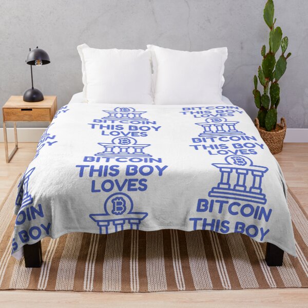 Item preview, This Boy Loves Bitcoin Blue Design designed and sold by SweetAndSpice.