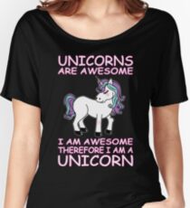 Camiseta ancha para mujer UNICORNIO