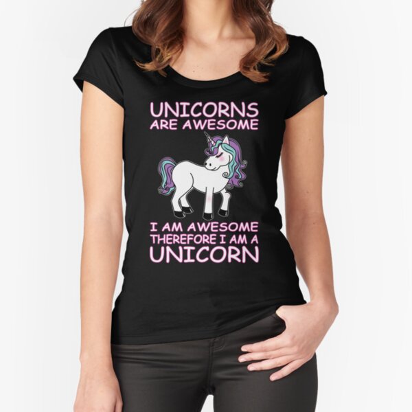 UNICORN Fitted Scoop T-Shirt