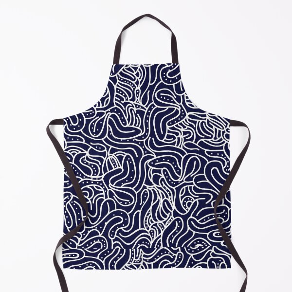 Item preview, Blue Waves Outline Pattern Design designed and sold by designsbyshella.