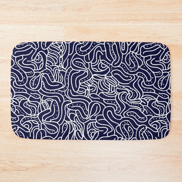 Item preview, Blue Waves Outline Pattern Design designed and sold by designsbyshella.