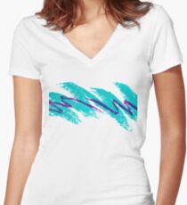 90's Jazz Cup Solo Cup Women's Fitted V-Neck T-Shirt
