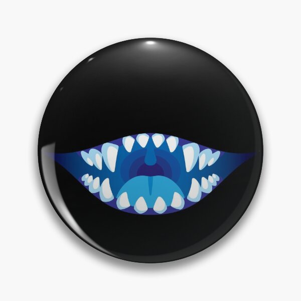 Item preview, Grinning Monster Maw - Blue designed and sold by artskls.