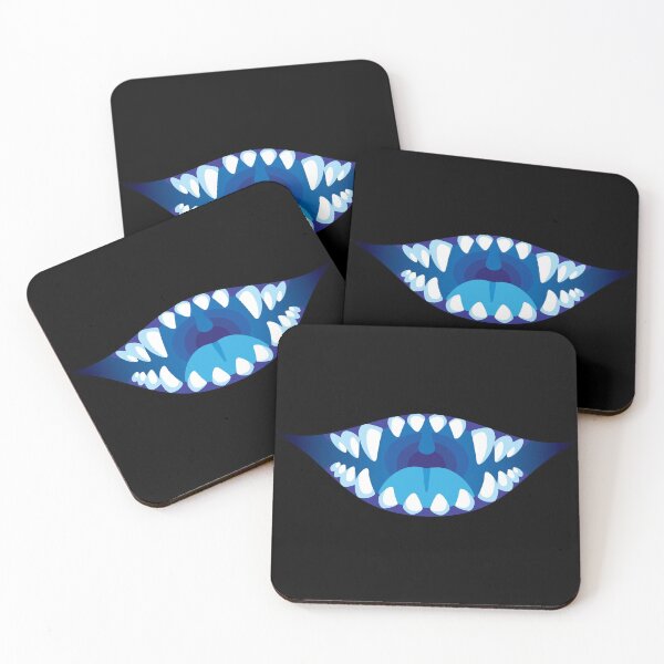 Item preview, Grinning Monster Maw - Blue designed and sold by artskls.