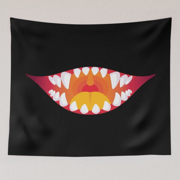 Item preview, Grinning Monster Maw - Orange designed and sold by artskls.