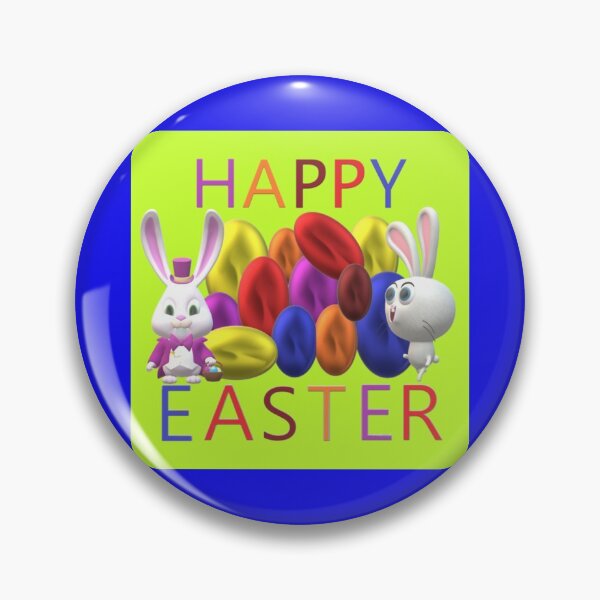 Item preview, Happy Easter Eggs With Bunnies designed and sold by MottoDigging.
