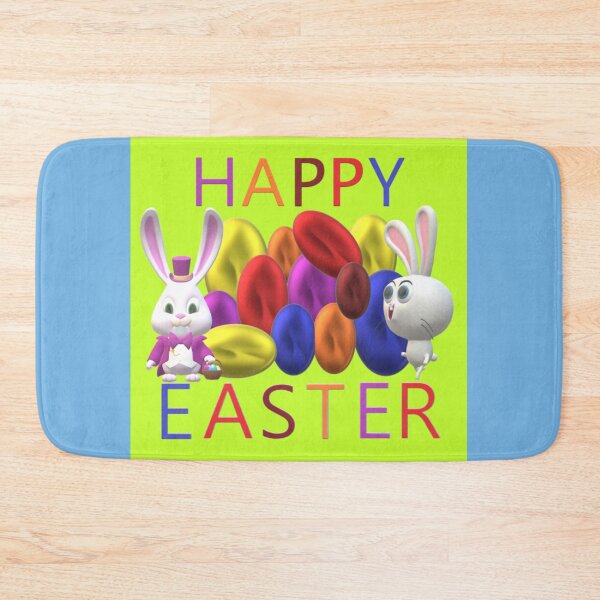 Item preview, Happy Easter Eggs With Bunnies designed and sold by MottoDigging.