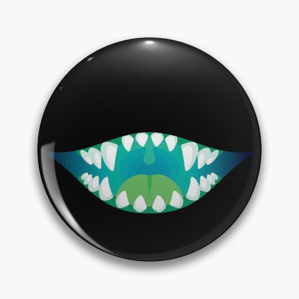 Item preview, Grinning Monster Maw - Teal designed and sold by artskls.