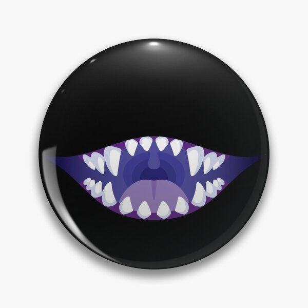 Item preview, Grinning Monster Maw - Violet designed and sold by artskls.