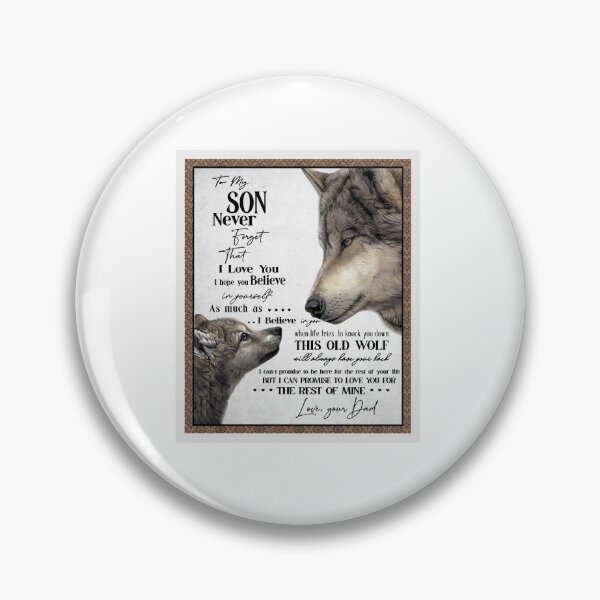 Item preview, To My Son Letter Love From Dad - Dad Wolf Letter To Little Son Gift designed and sold by PhongVanStore.