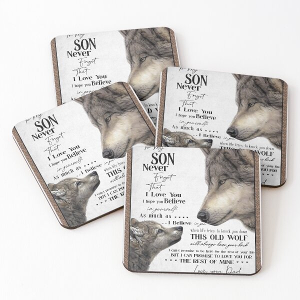 Item preview, To My Son Letter Love From Dad - Dad Wolf Letter To Little Son Gift designed and sold by PhongVanStore.