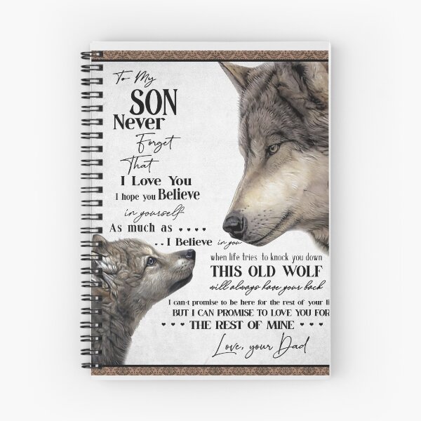 Item preview, To My Son Letter Love From Dad - Dad Wolf Letter To Little Son Gift designed and sold by PhongVanStore.