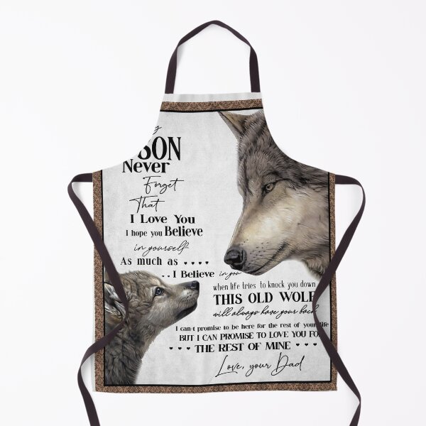 Item preview, To My Son Letter Love From Dad - Dad Wolf Letter To Little Son Gift designed and sold by PhongVanStore.