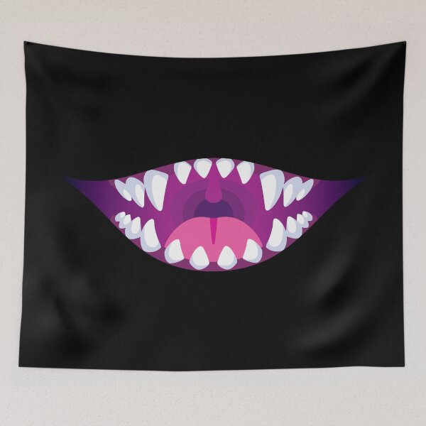 Item preview, Grinning Monster Maw - Magenta designed and sold by artskls.