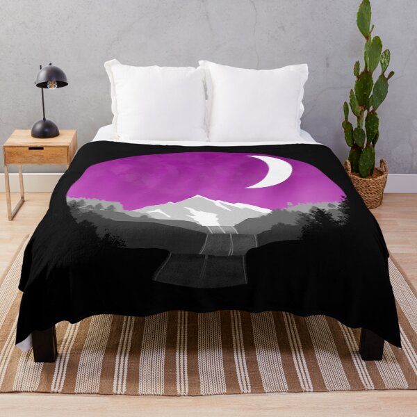 Item preview, Ace Mountain Circle (Subtle Asexual Flag Landscape) designed and sold by Albrithr.