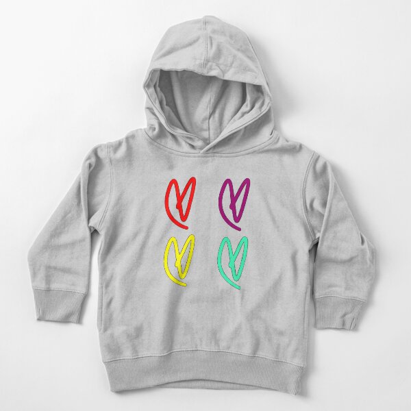 Set of 4 Lovatic Hearts (1) Toddler Pullover Hoodie