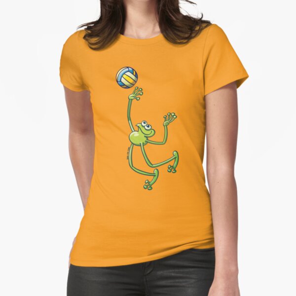 Volleyball Frog Fitted T-Shirt