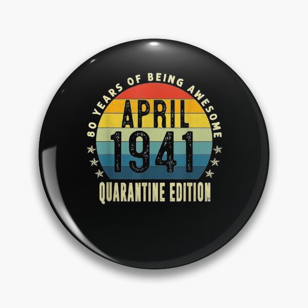 Item preview, 80th Birthday 80 Years Old Vintage April 1941 Quarantine  designed and sold by manidala.