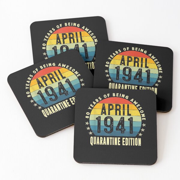 Item preview, 80th Birthday 80 Years Old Vintage April 1941 Quarantine  designed and sold by manidala.