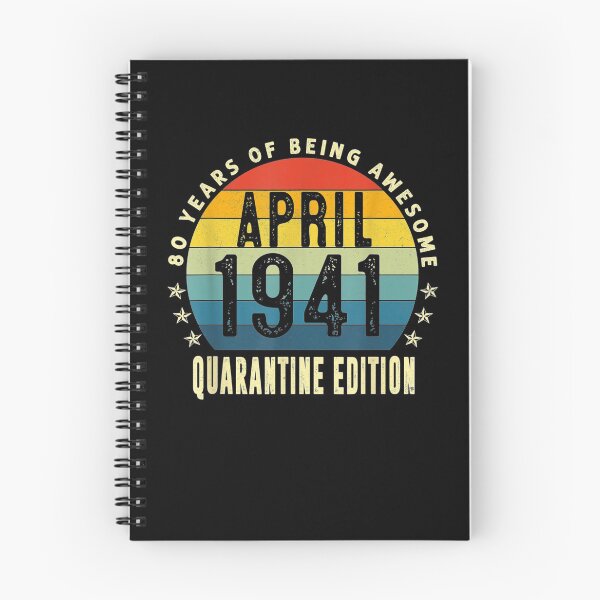 Item preview, 80th Birthday 80 Years Old Vintage April 1941 Quarantine  designed and sold by manidala.
