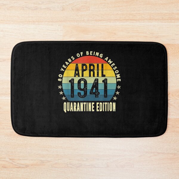 Item preview, 80th Birthday 80 Years Old Vintage April 1941 Quarantine  designed and sold by manidala.