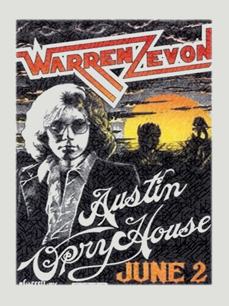 Disover Warren Zevon Vintage Concert Poster at the Austin Opry House | Essential T-Shirt