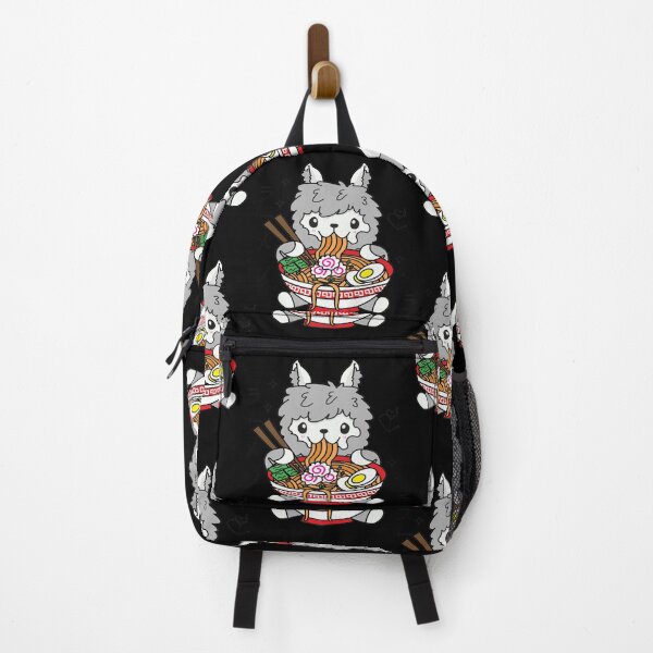 Item preview, Grey Llama Eating Ramen Cute Kawaii Noodles designed and sold by YueHeng Creates ⭐⭐⭐⭐⭐.