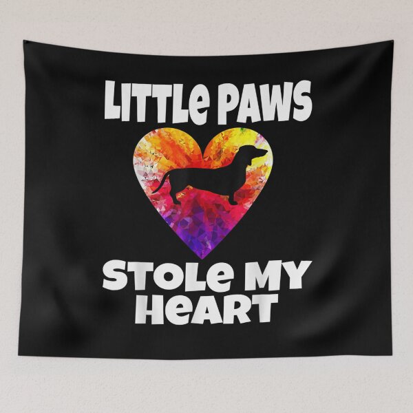 Item preview, Little Paws Stole My Heart Funny Weiner Dog Lover Tie Dye  designed and sold by manidala.