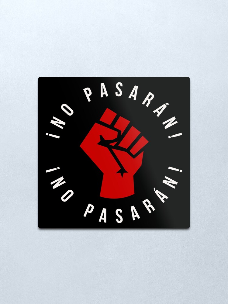 Alternate view of No Pasaran Metal Print