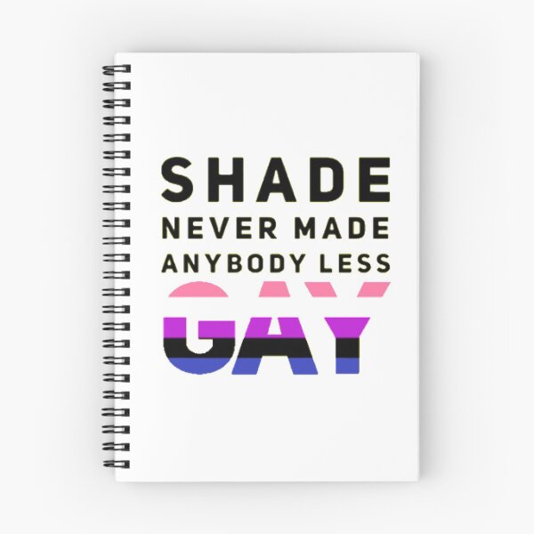 Item preview, Shade Never Made Anybody Less Genderfluid (White) designed and sold by UnicornPeeps.