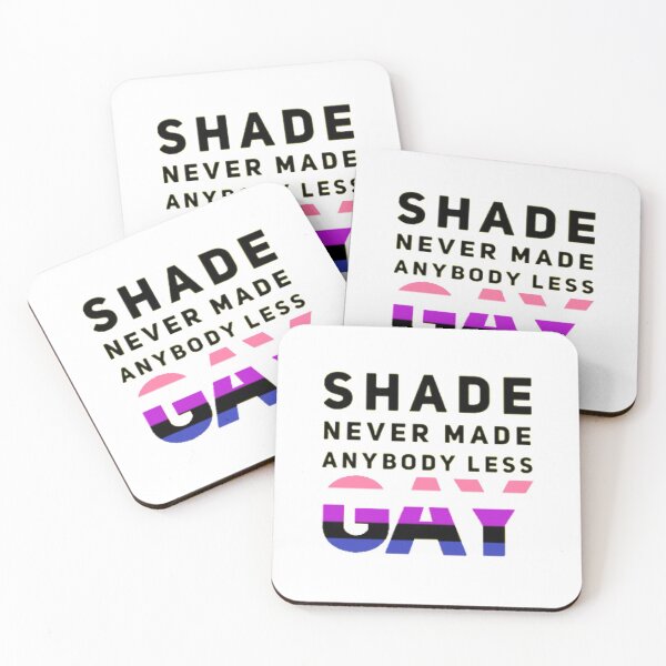 Item preview, Shade Never Made Anybody Less Genderfluid (White) designed and sold by UnicornPeeps.