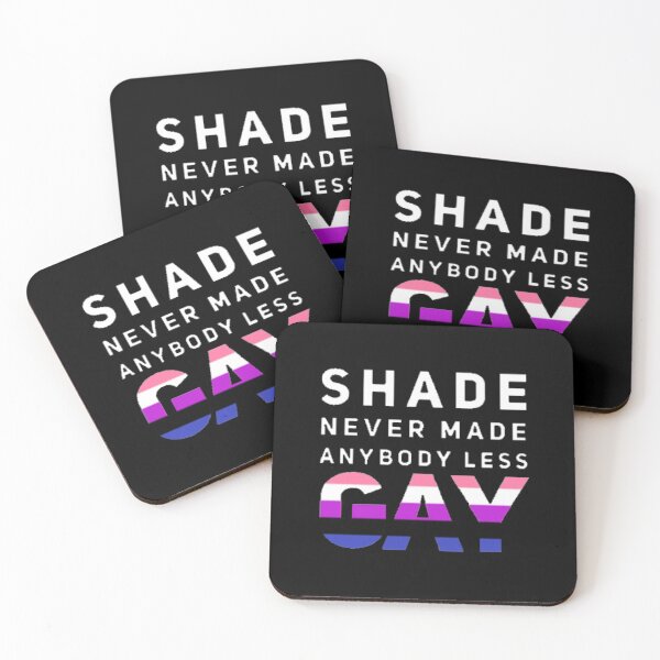 Item preview, Shade Never Made Anybody Less Genderfluid (Black) designed and sold by UnicornPeeps.