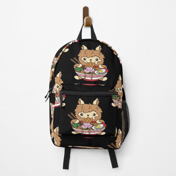 Item preview, Brown Llama Eating Ramen Cute Kawaii Noodles designed and sold by YueHeng Creates ⭐⭐⭐⭐⭐.