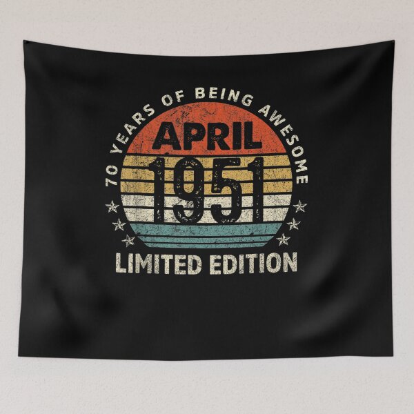 Item preview, Awesome Since April 1951 Tee 70th Birthday For 70 Years Old  designed and sold by manidala.