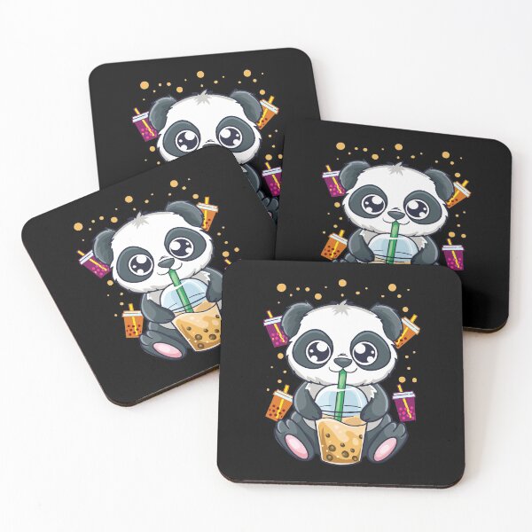 Item preview, Cute Tea Drinking Panda Boba Bubble Tea designed and sold by perfectpresents.