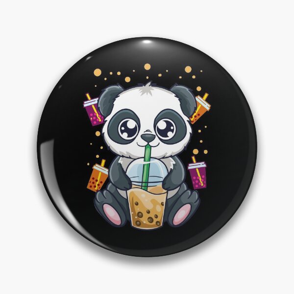 Item preview, Cute Tea Drinking Panda Boba Bubble Tea designed and sold by perfectpresents.