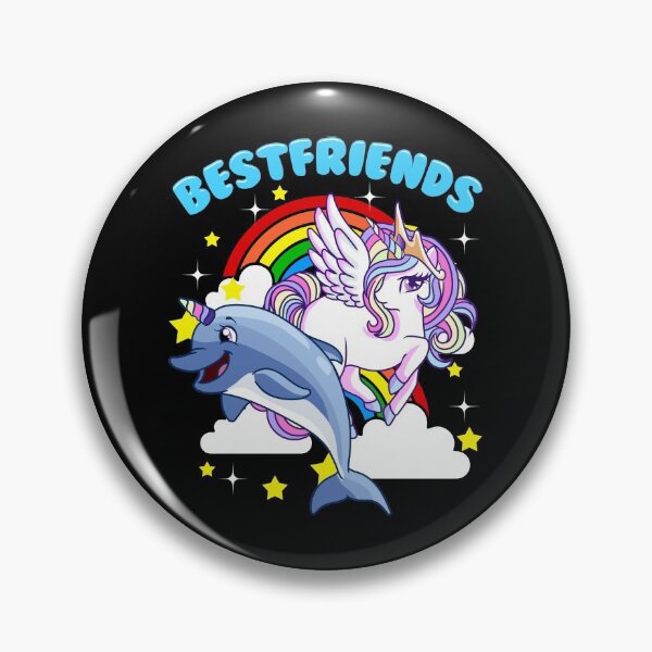 Item preview, Cute Rainbow Best Friends Horned Narwhal & Unicorn designed and sold by perfectpresents.
