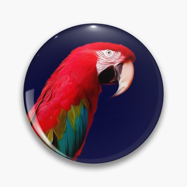 Item preview, Scarlet Macaw, beautiful colorful birds and feathers, bright and colorful, blues and reds, parrots with personality and style designed and sold by Orianah.