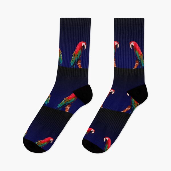 Item preview, Scarlet Macaw, beautiful colorful birds and feathers, bright and colorful, blues and reds, parrots with personality and style designed and sold by Orianah.