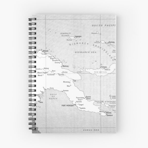 Item preview, Papua New Guinea Aged Vintage Map  designed and sold by PNG-pikinini.