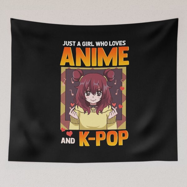 Item preview, Cute Funny Just A Girl Who Loves Anime & K-Pop designed and sold by perfectpresents.