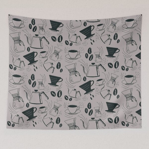 Item preview, Coffee Collage, Barista Brewing (Lilac grey) designed and sold by hoganburleigh.